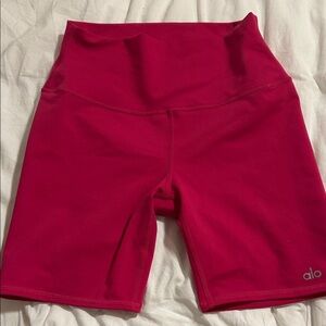 ALO Yoga Women's Vibrant Pink Bike Shorts